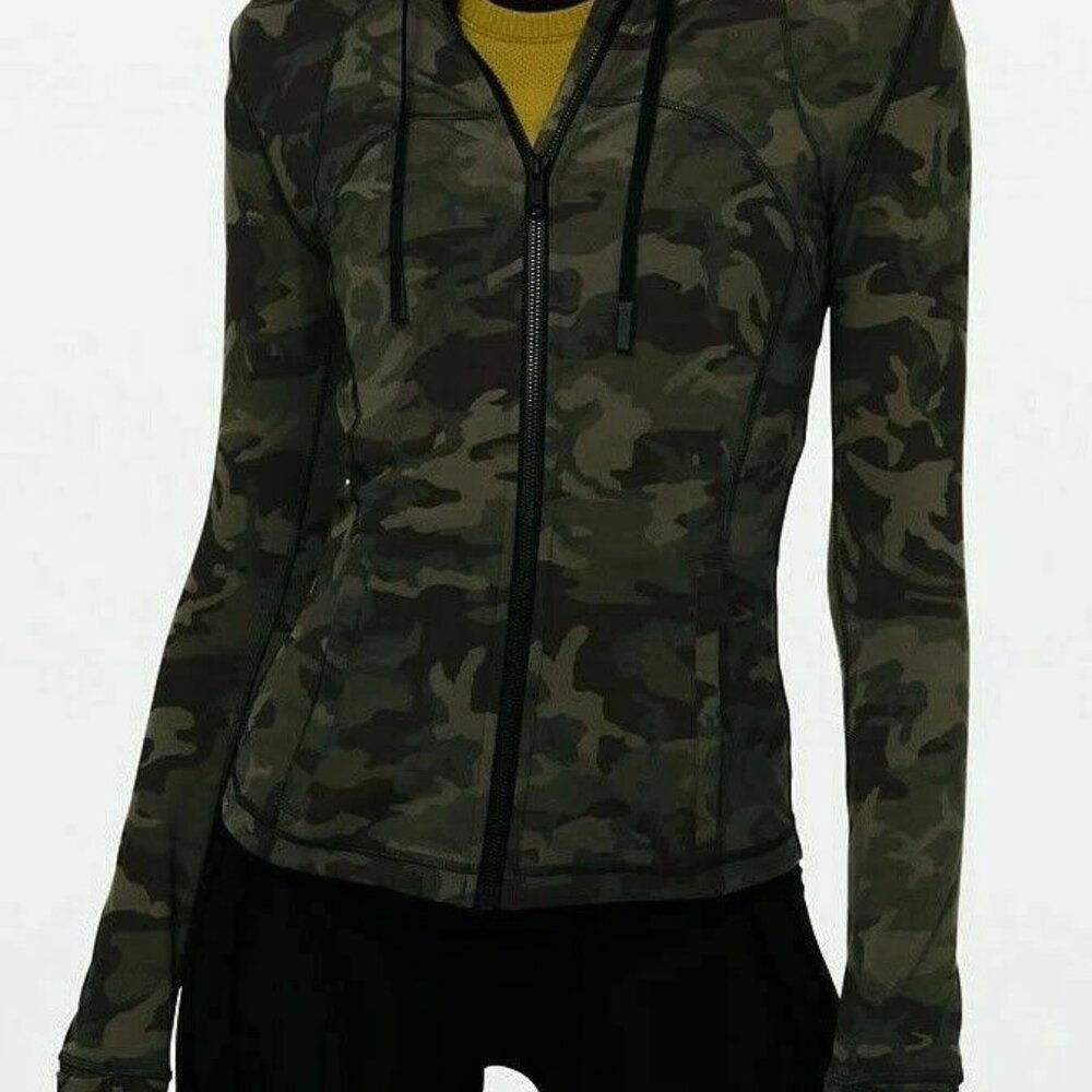 Lululemon camo hooded define jacket
